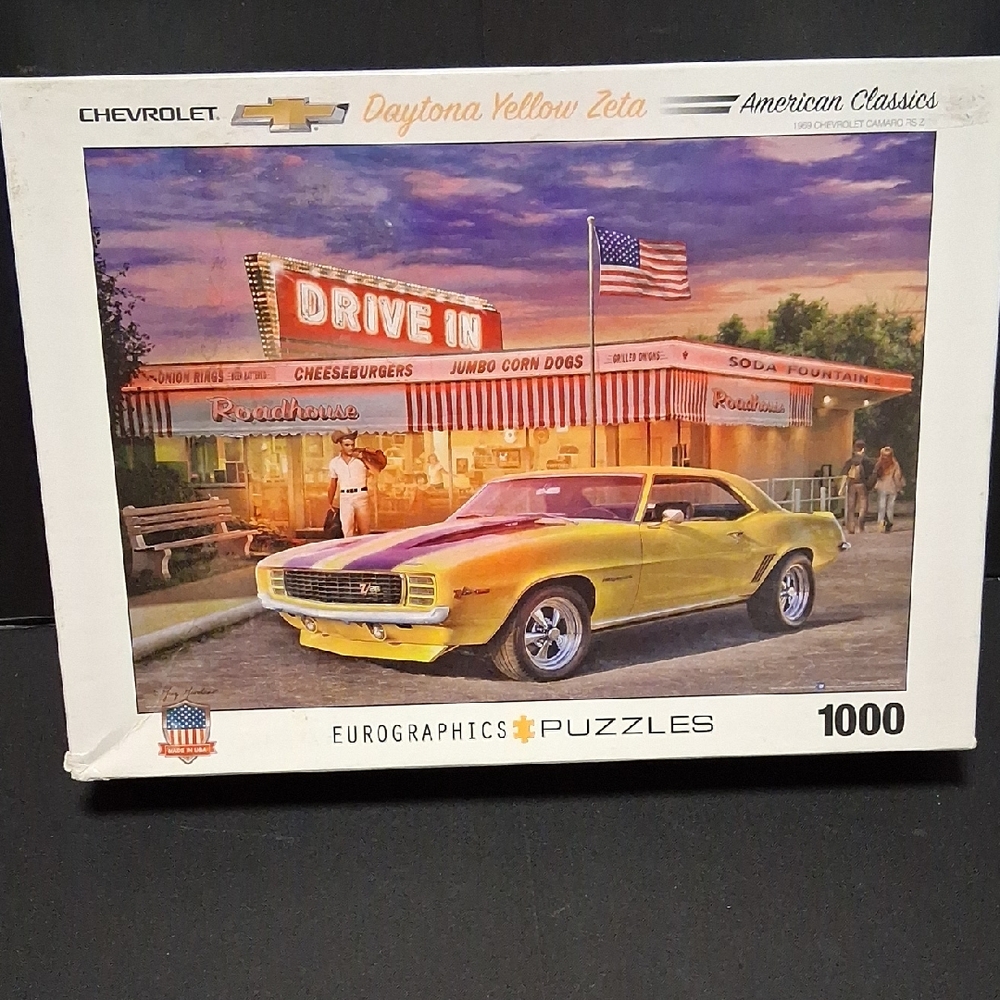 Eurographics Chevy Daytona Yellow Zeta 1000 Puzzle